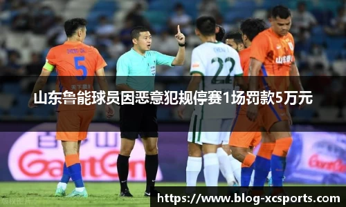 山东鲁能球员因恶意犯规停赛1场罚款5万元
