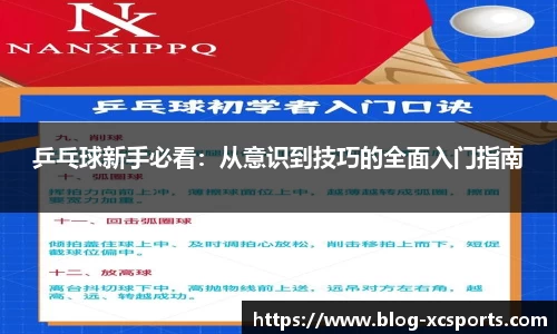 乒乓球新手必看：从意识到技巧的全面入门指南